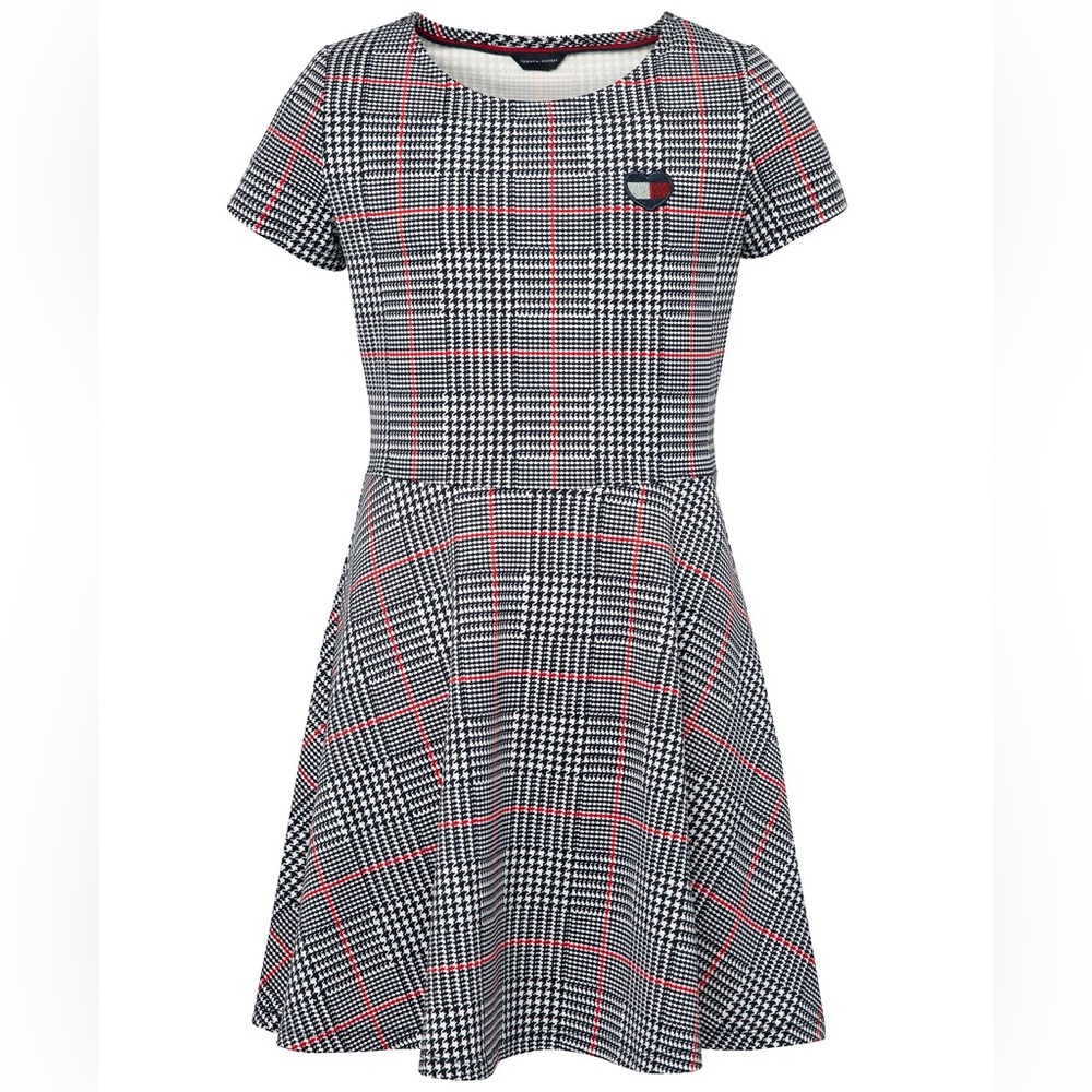Toddler Girls Houndtooth Printed Dress